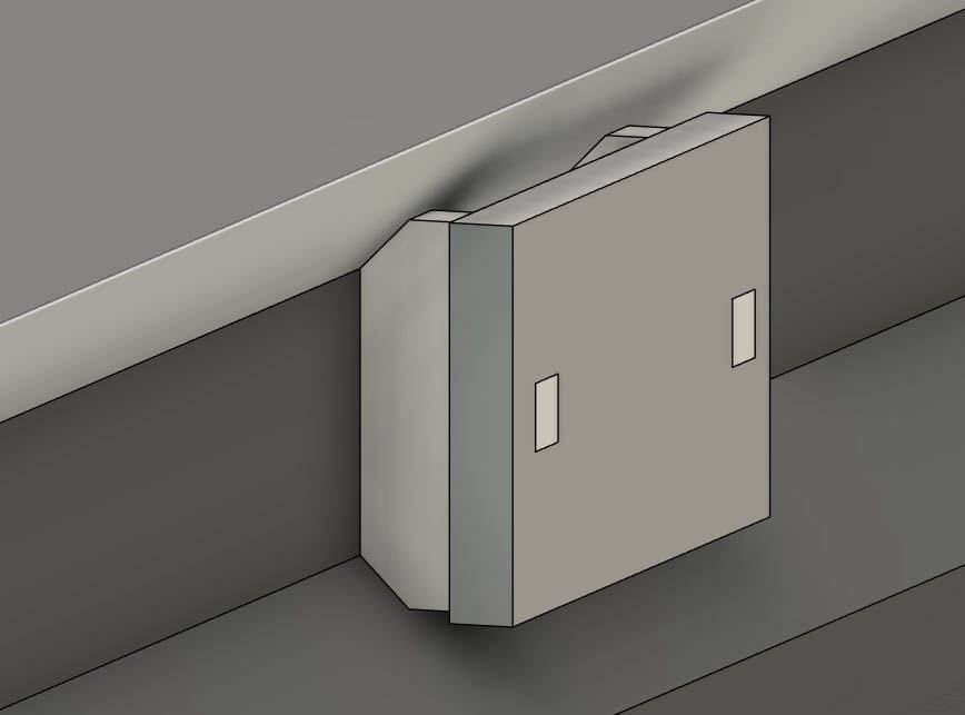 3D CAD model of a steel bracket drawn in the Pro-Line shop before cutting
